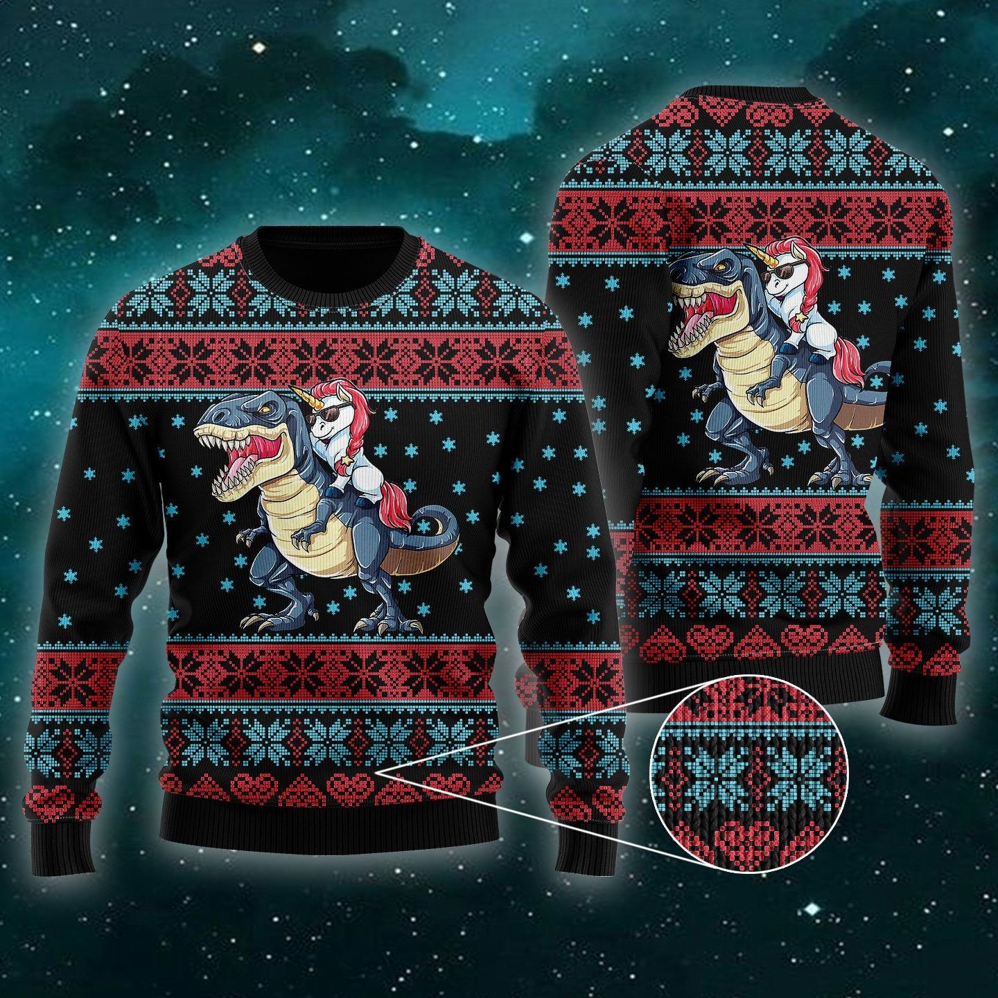 All I Want For Christmas Is A Unicorn Ugly Christmas Wool Sweater