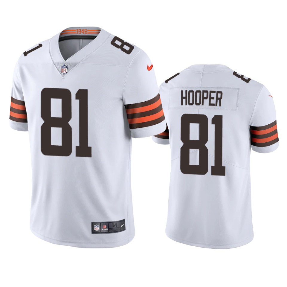 Cleveland Browns Austin Hooper White 2020 Vapor Limited Jersey – Mens