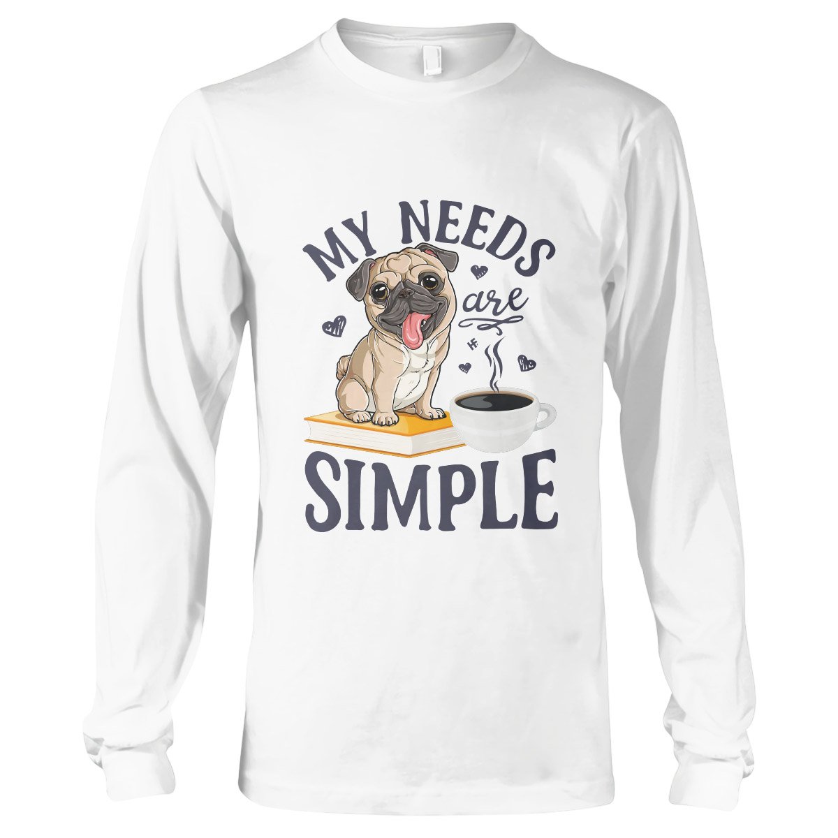 Pug Lovers Shirt 06 Ez01 1009 Long Sleeve T-Shirt