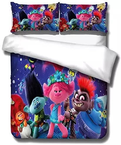 Trolls Poppy 2 Duvet Cover Pillowcase Home Decor 3D Bedding Set 4938