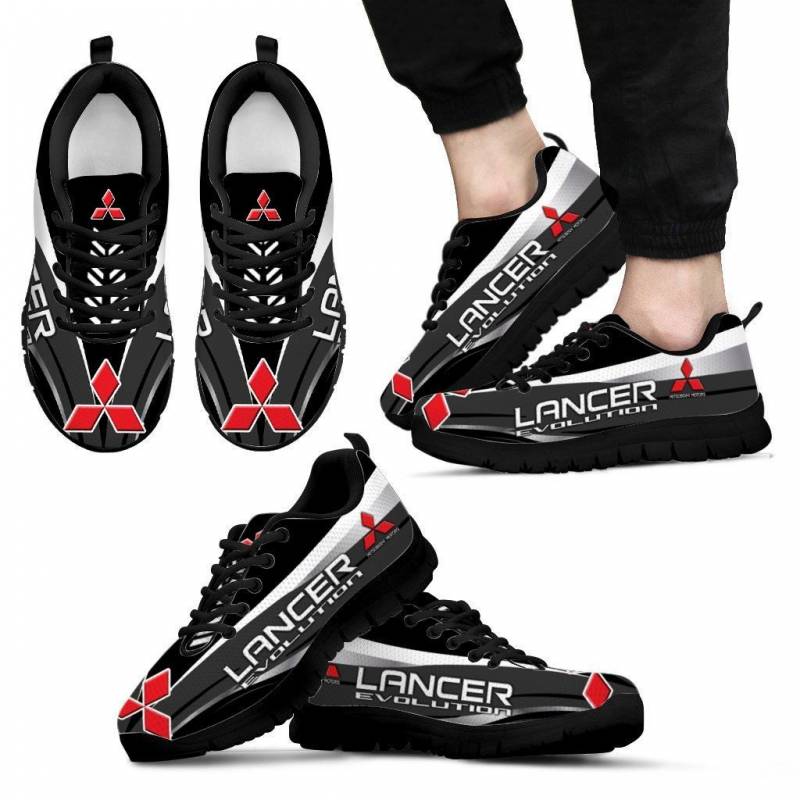 3D Printed Mitsubishi Lancer Evolution LPH Sneakers Ver 1 For Men & Women (Black)