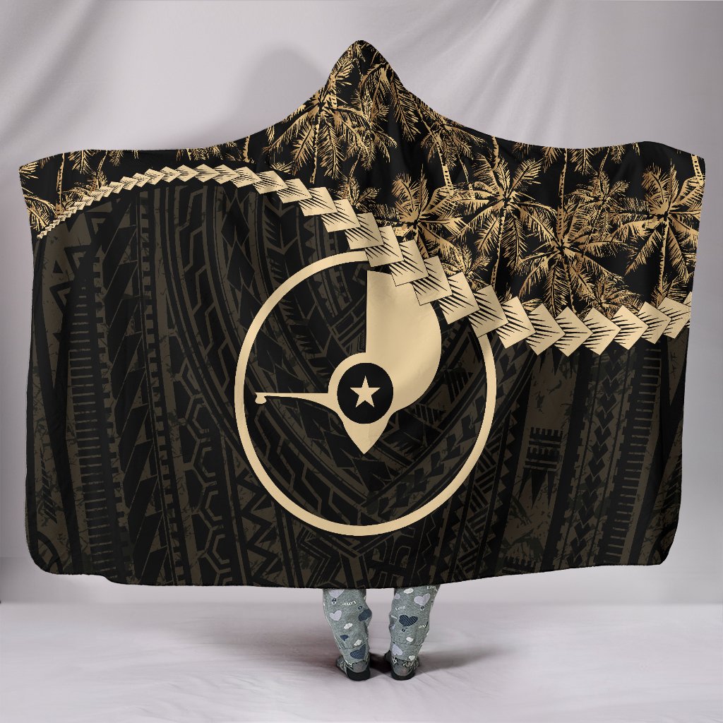 Yap Hooded Blanket Golden Coconut A02