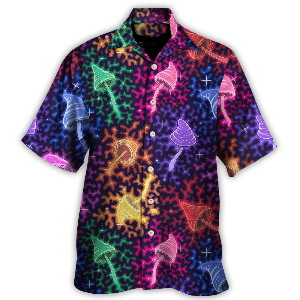 Mushroom Galaxy Rainbow Colorful Bright Hawaii Shirt Ha78406