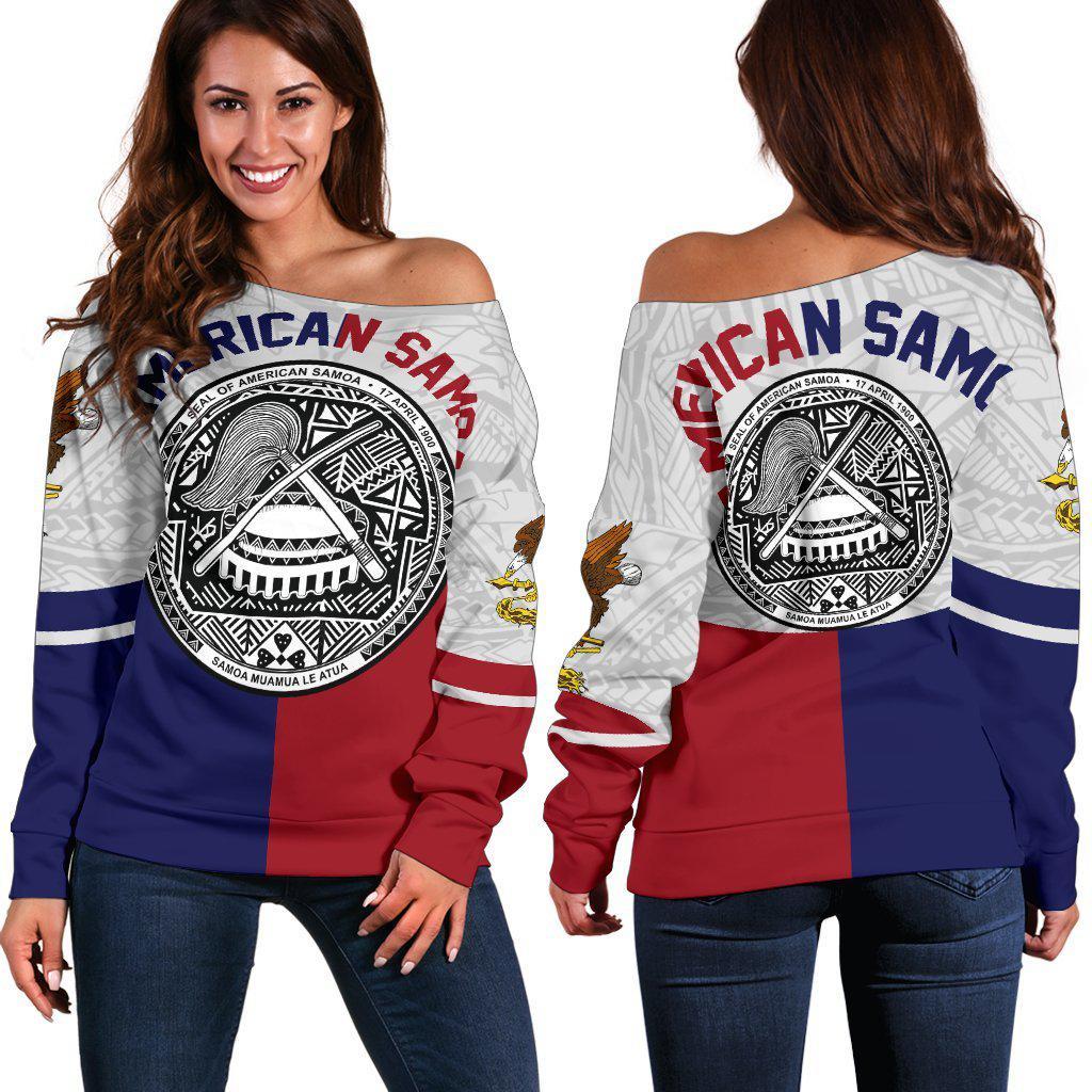 AMERICAN SAMOA FLAG SPORT Shoulder Sweater