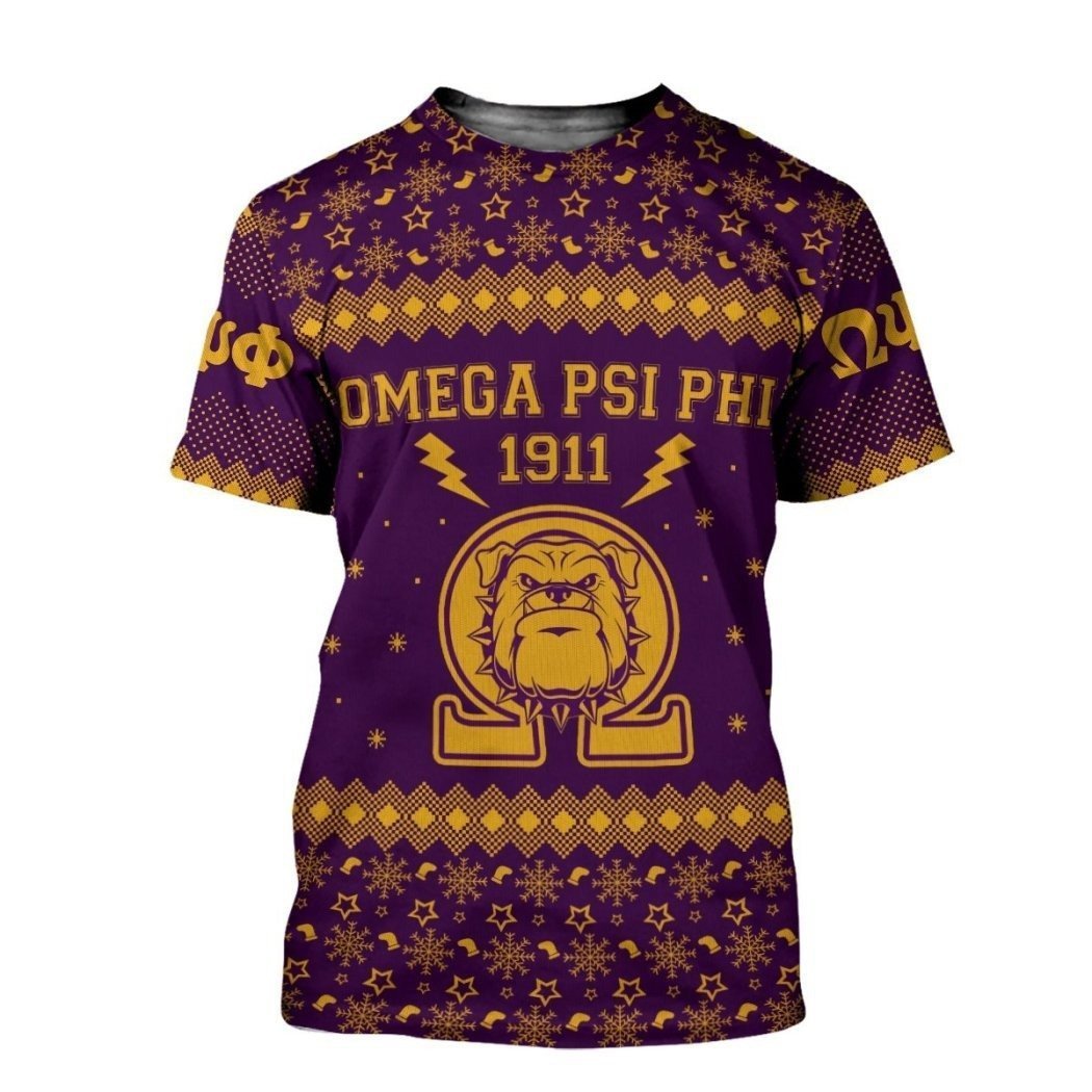 Fraternity Tshirt – Lux Omega Psi Phi Bulldogs Thunder Christmas Tshirt