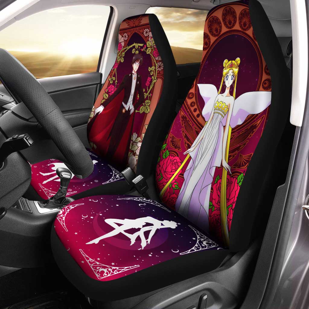 Tuxedo Mask X Sailor Moon Car Seat Covers