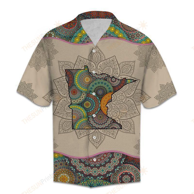 Awesome Minnesota Mandala Hawaiian Shirt Ha40936