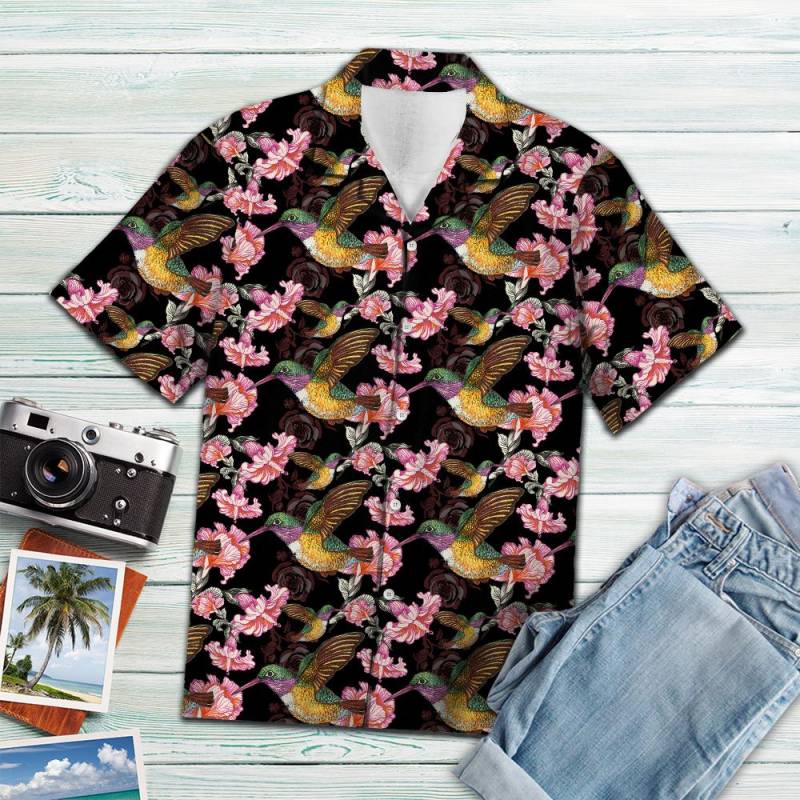 Hummingbird Flower Hawaii Shirt Ha69749