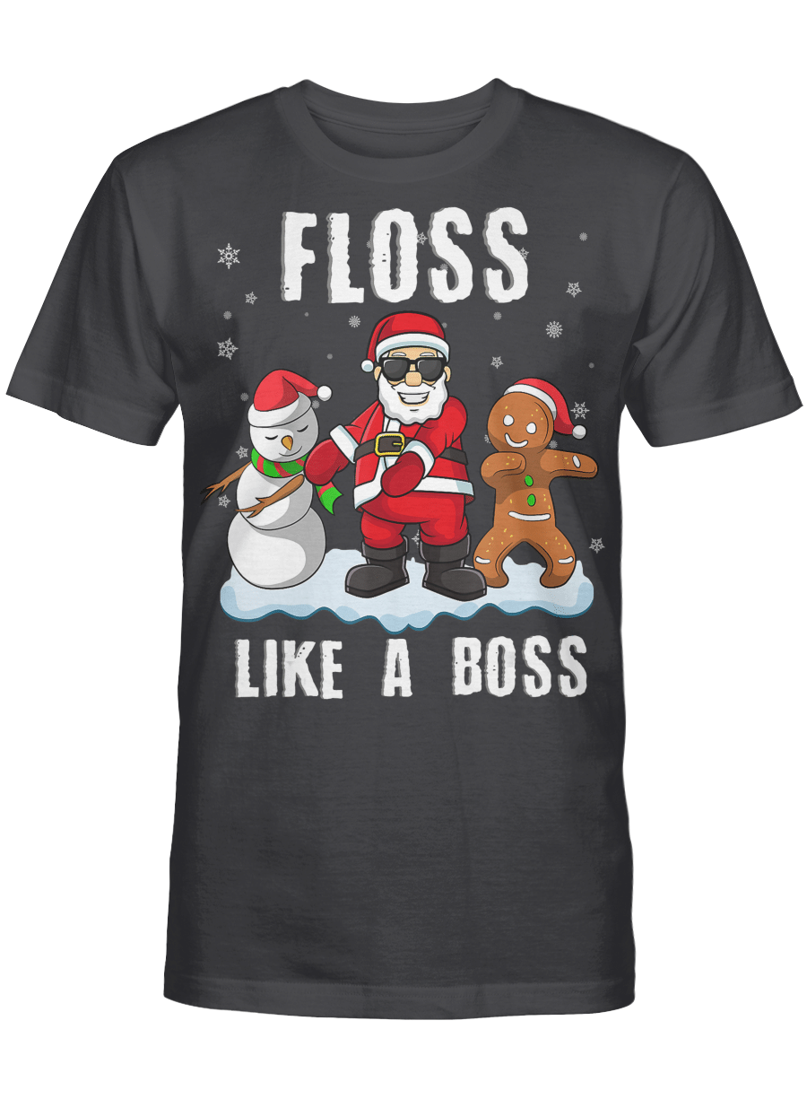 AmazeStyleZ Santa’s Reindeer, Ugly Christmas Sweater, Christmas Gift Ideas, Funny Christmas Floss Like a Boss Santa  Floss Santa Shirt T-Shirt