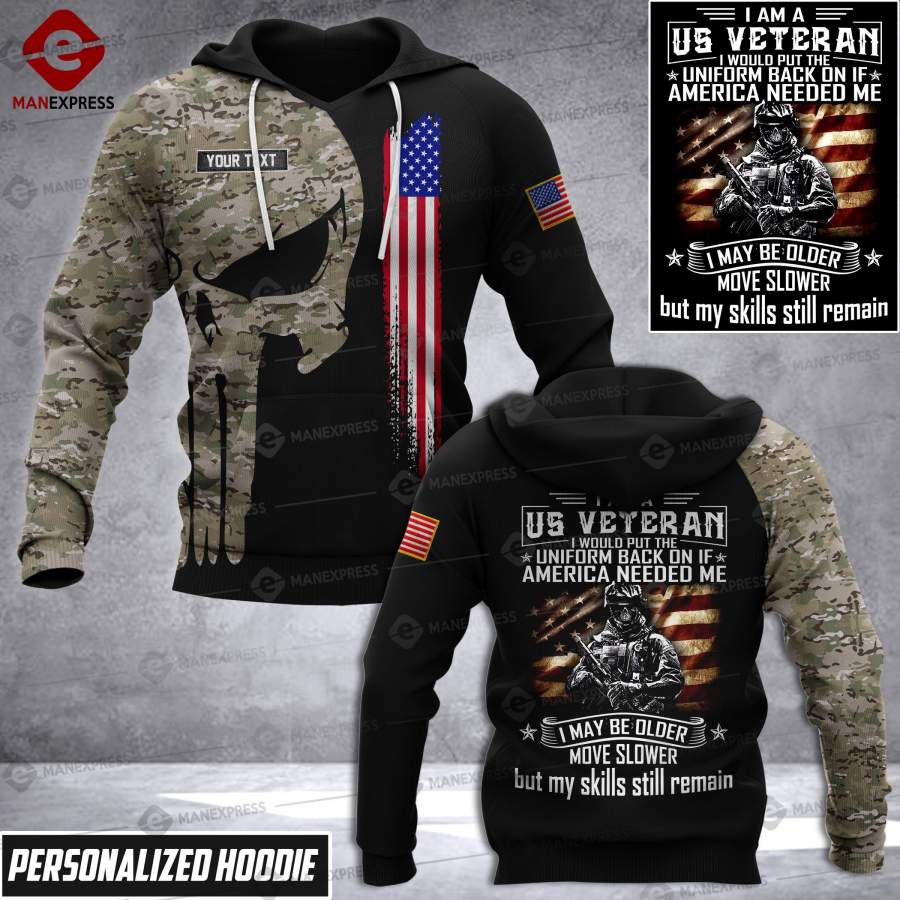 VH CUSTOMIZE US ARMY HOODIE 3D ALL OVER PRINT 2710 HVQ