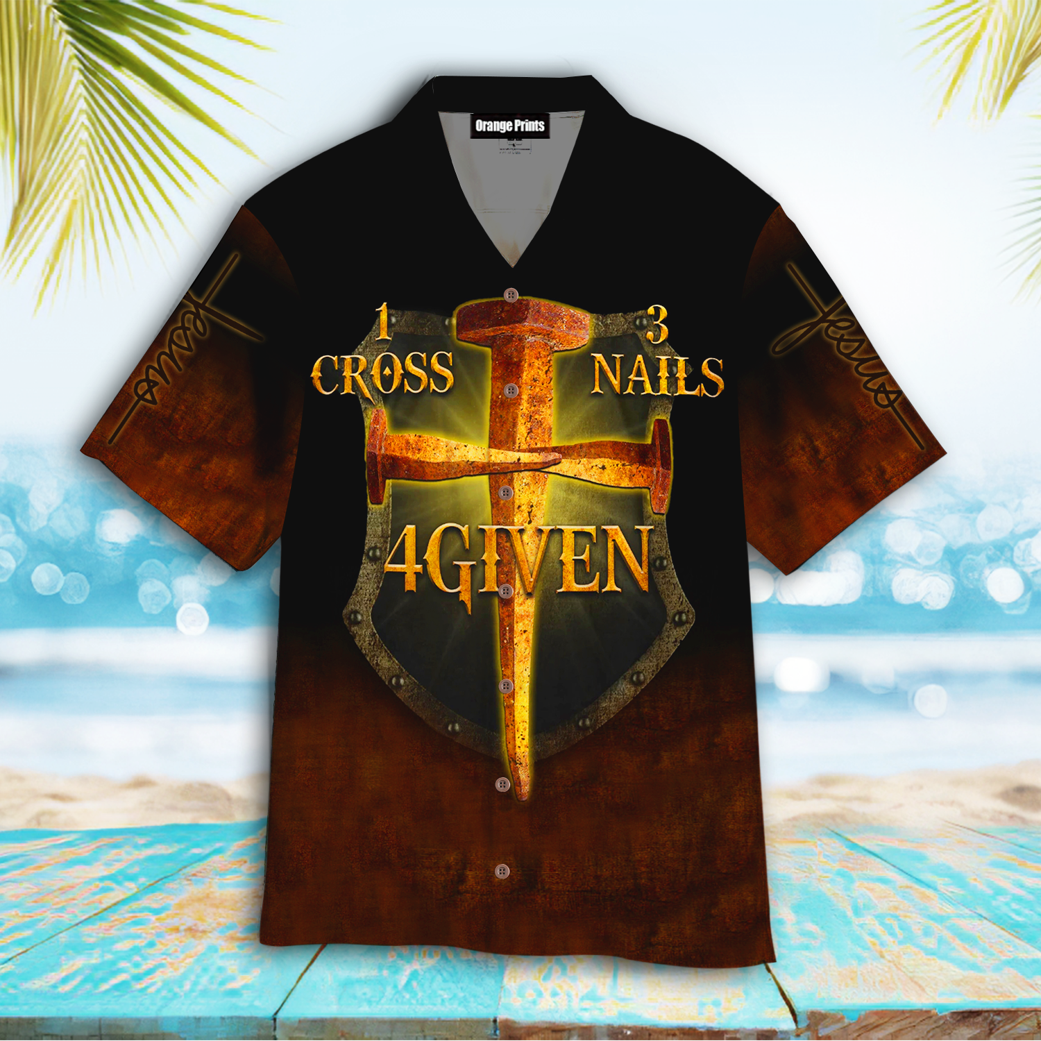 Jesus Cross Nails For Given Hawaiian Shirt