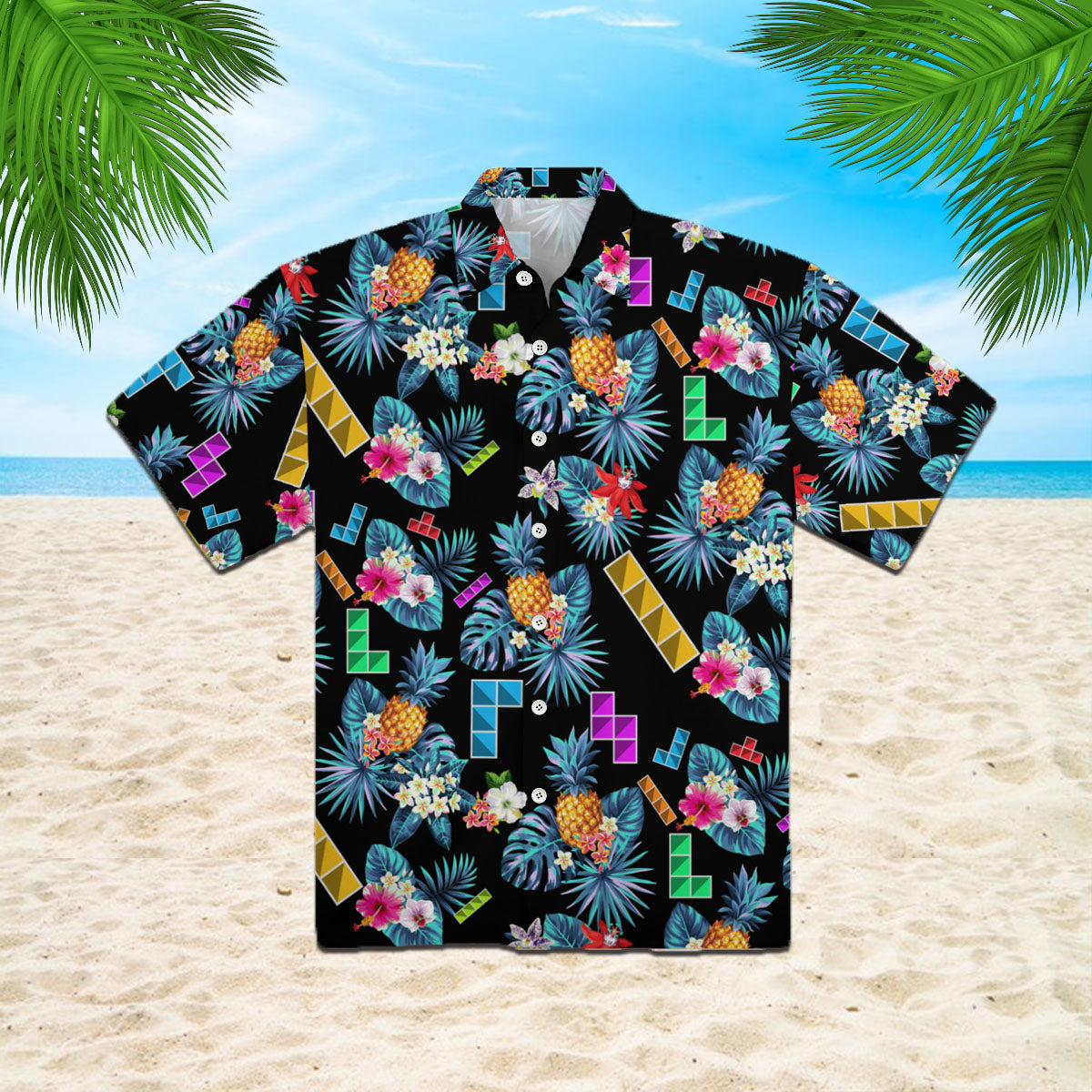 Oragontee Tetris Game Hawaii Shirt For Men Women Adult Ha81332