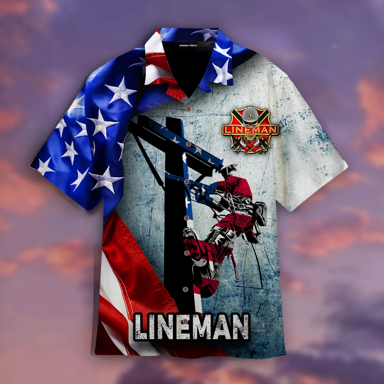 American Lineman Hawaiian Shirt | For Men & Women | Adult | Wt1066