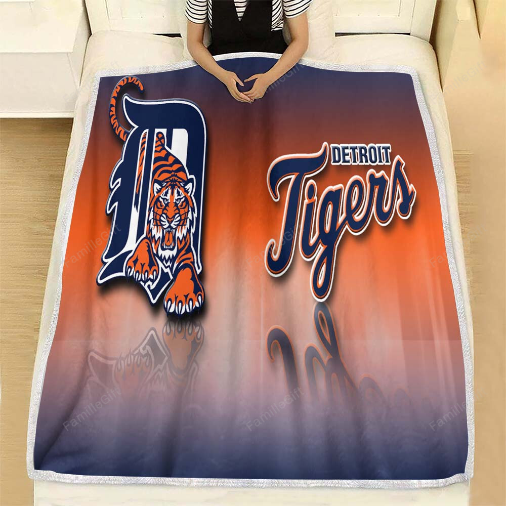 Detroit Tigers Wallpaper Fleece Blanket – Soft Blanket, Warm Blanket