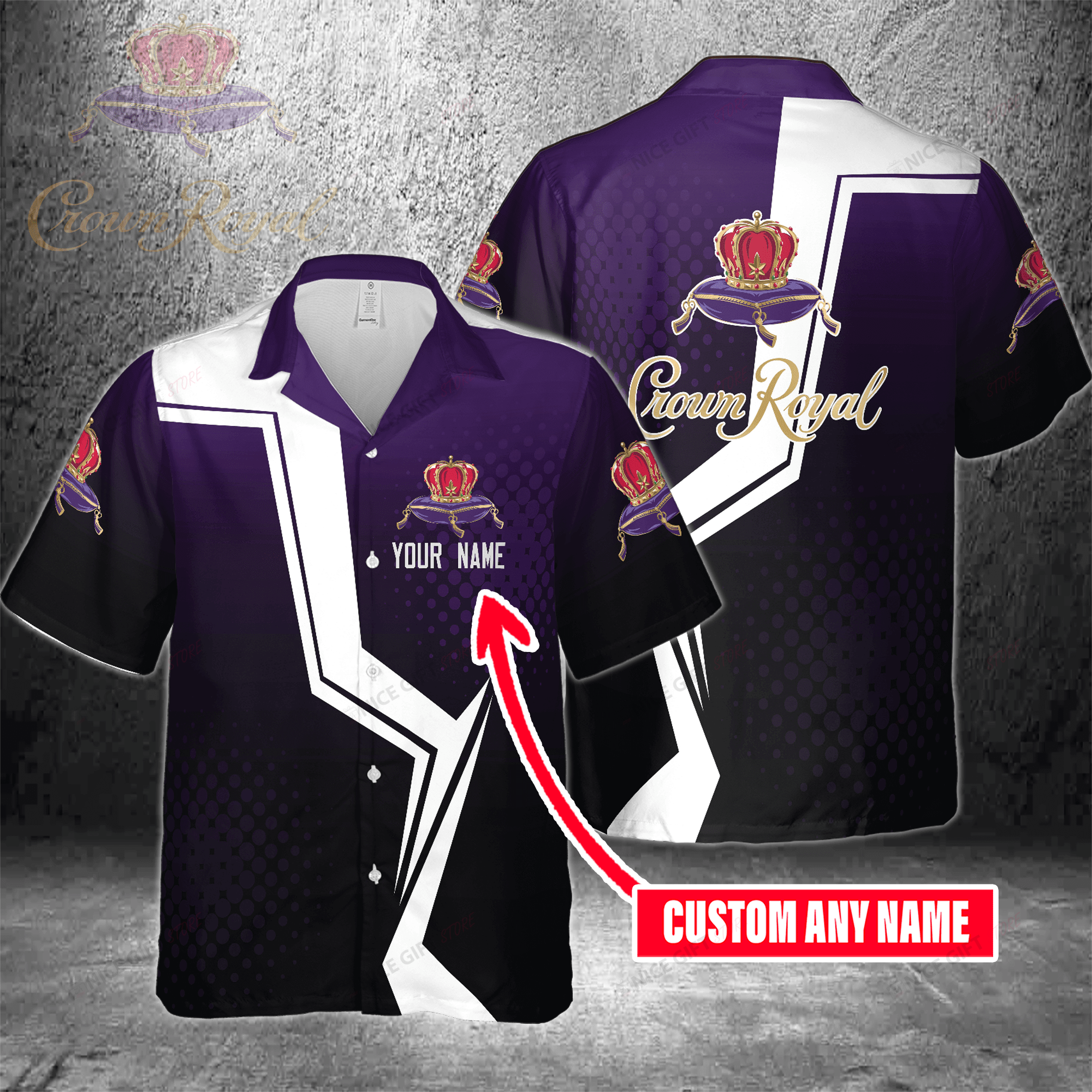 Crown Royal Custom Name Hawaiian Shirt 3Hs-I4C6