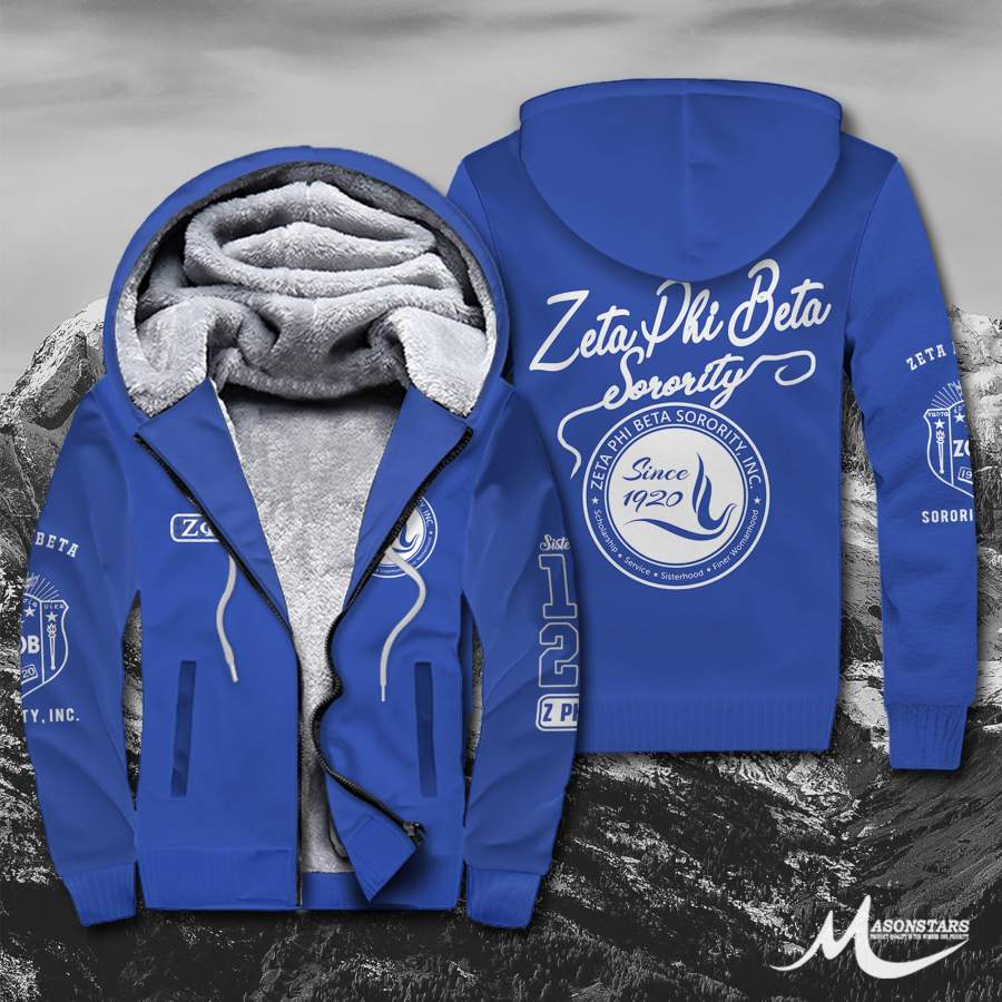 Zeta Phi Beta Fleece Zip Hoodies 291020191