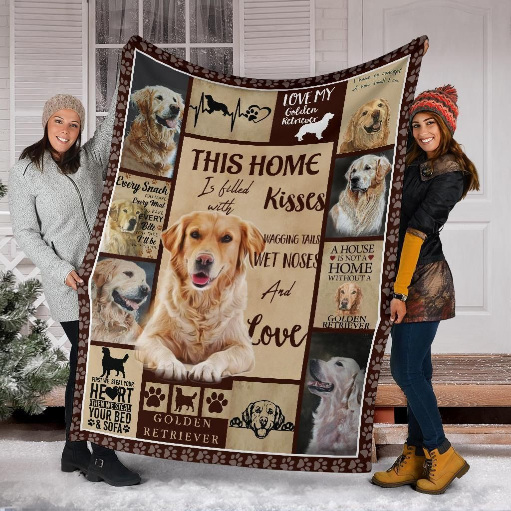 Golden Retriever Blanket – Bl17099, Christmas Gift, Dog Lover Blanket