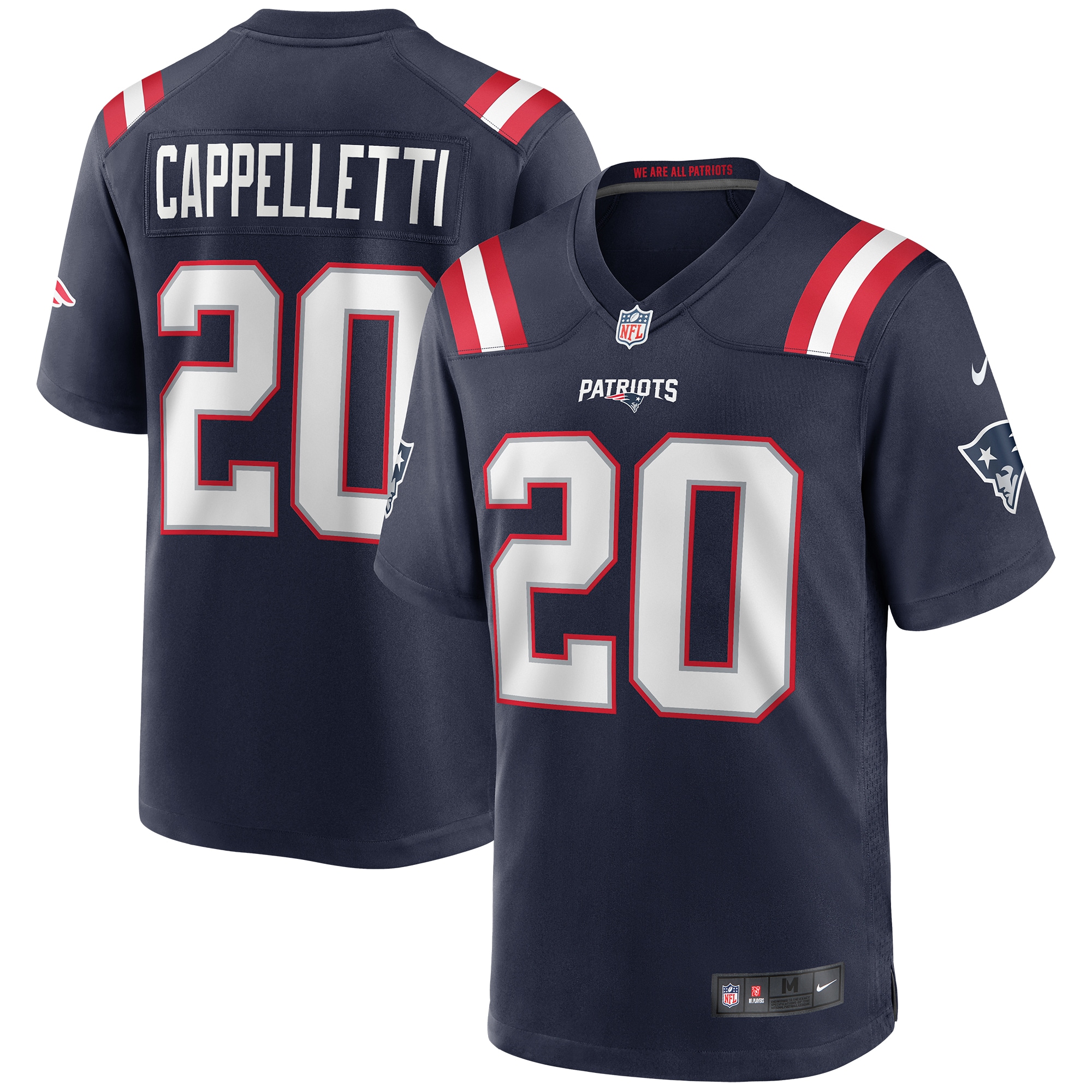 Gino Cappelletti New England Patriots Game Retired Player Jersey – Navy