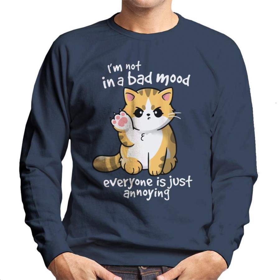 Bad Mood Cat Men’s Sweatshirt