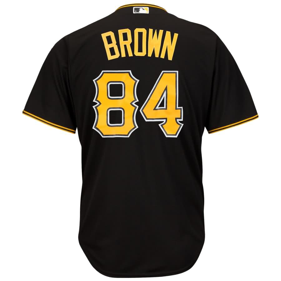 Antonio Brown Pittsburgh Pirates Majestic X MLB Crossover Cool Base Player Jersey – Black