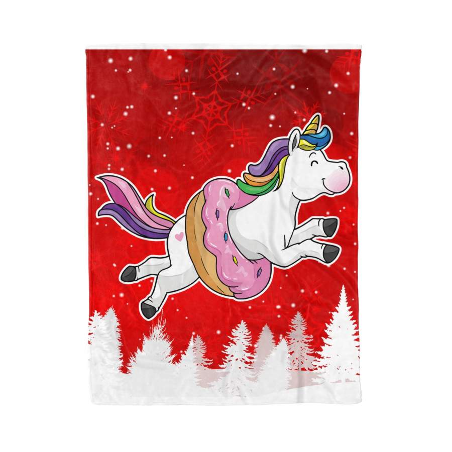 Donut lover  Funny unicorn candy and Sweets Lover – Fleece Blanket