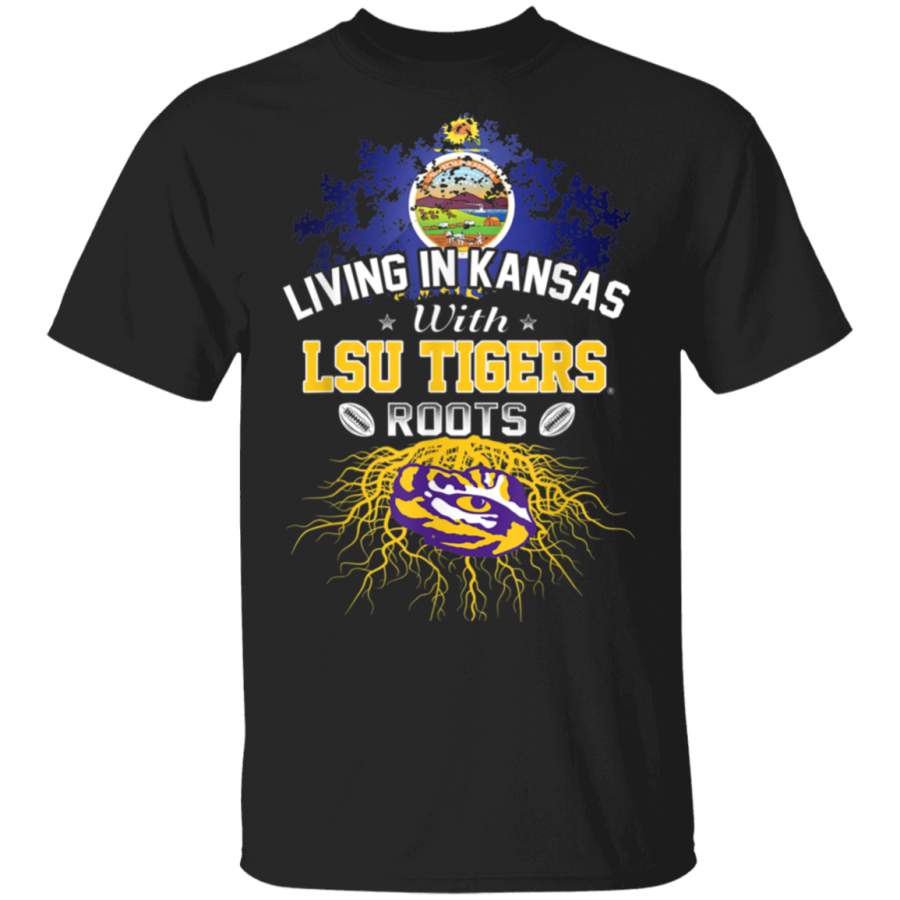 LSU Tigers Living Roots Kansas Graduation Alumni Geaux Fan TShirt