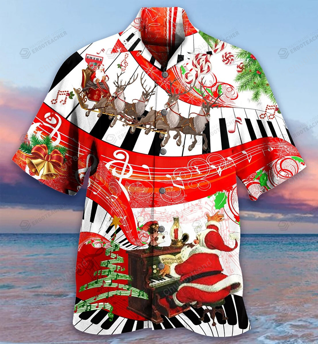 Christmas Love Music Hawaii Shirt Ha86250