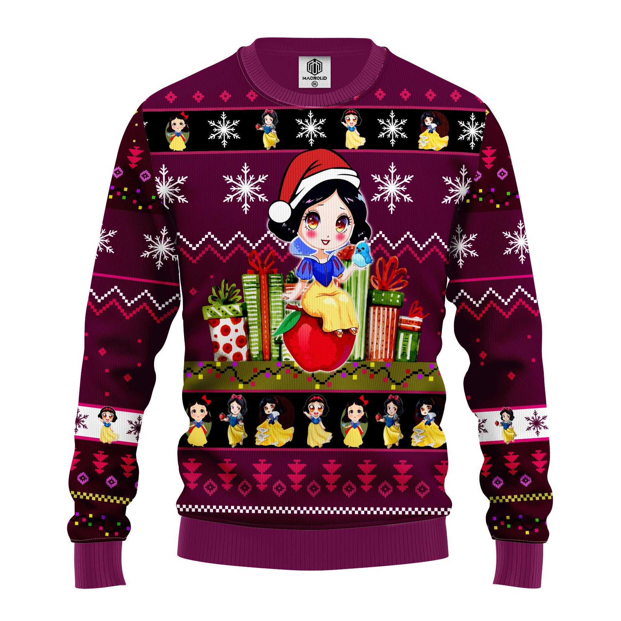 snow white ugly christmas sweater purple pink – Amazing Gift idea – thanksgiving gift