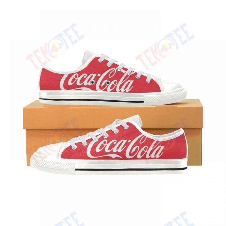 Mens Womens Coca Cola Low Top Shoes Custom Print Footwear Converse Sneakers TMT397