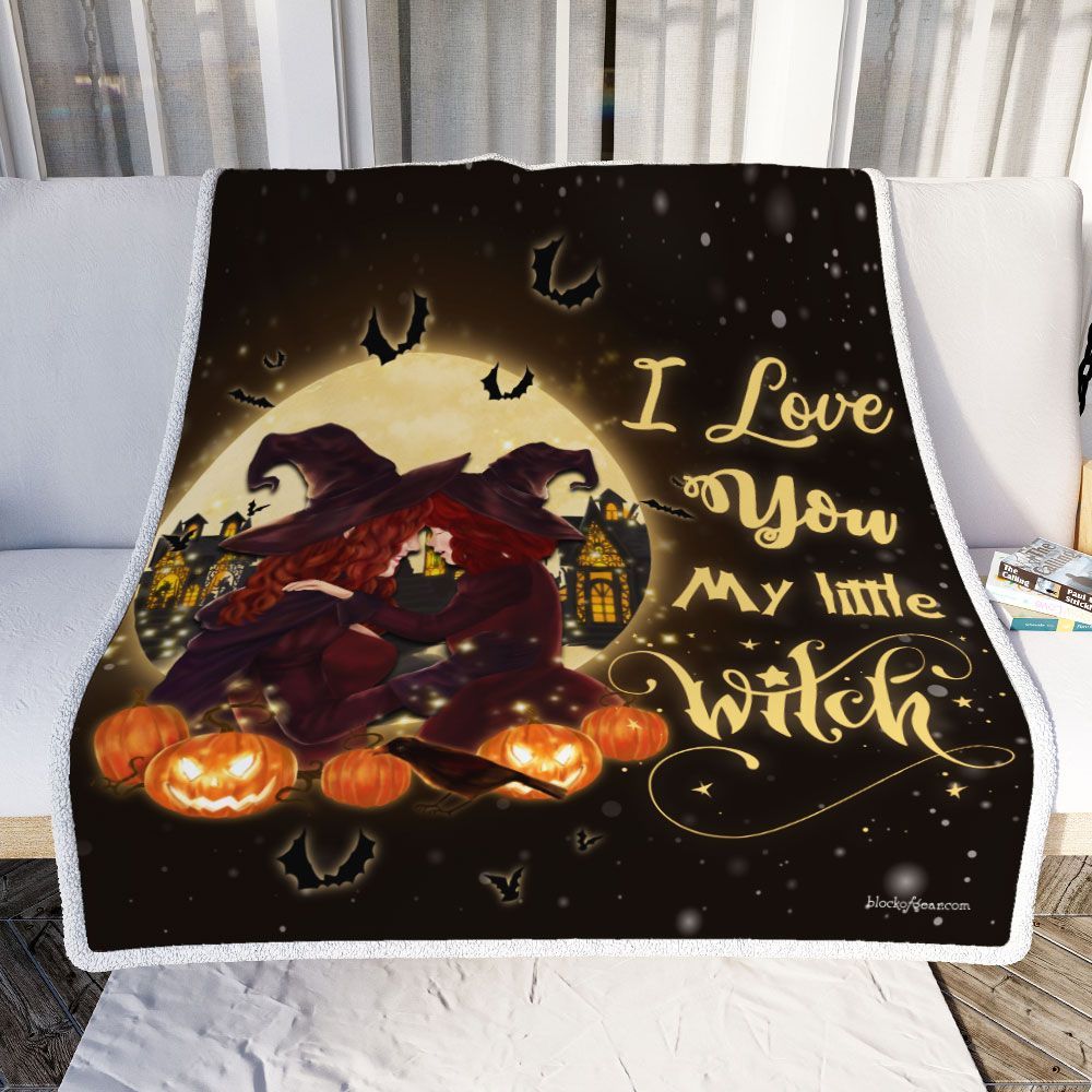 To My Daughter, I Love You My Little Witch Sofa Throw Blanket