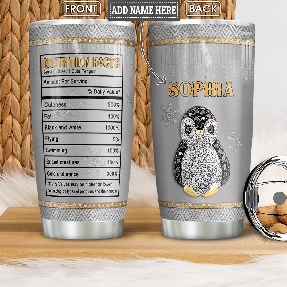 Penguin Facts Personalized NNR1301011Z Stainless Steel Tumbler