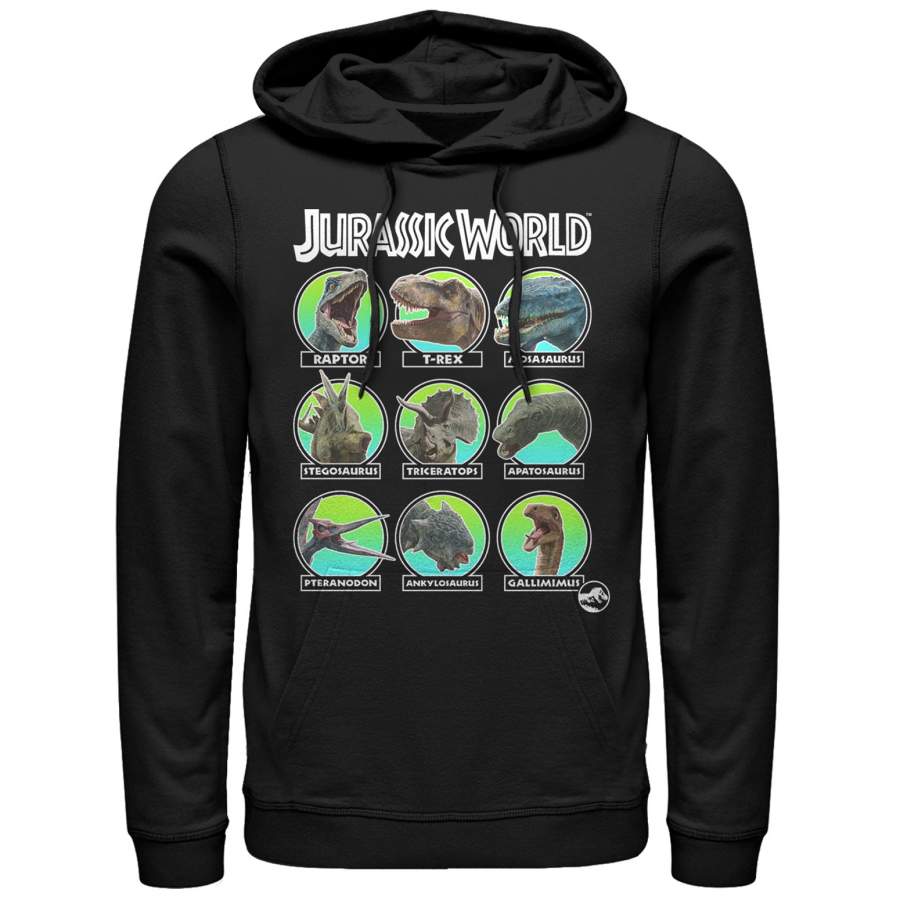 Jurassic World: Fallen Kingdom Men’s Dino All Stars Lightweight Hoodie