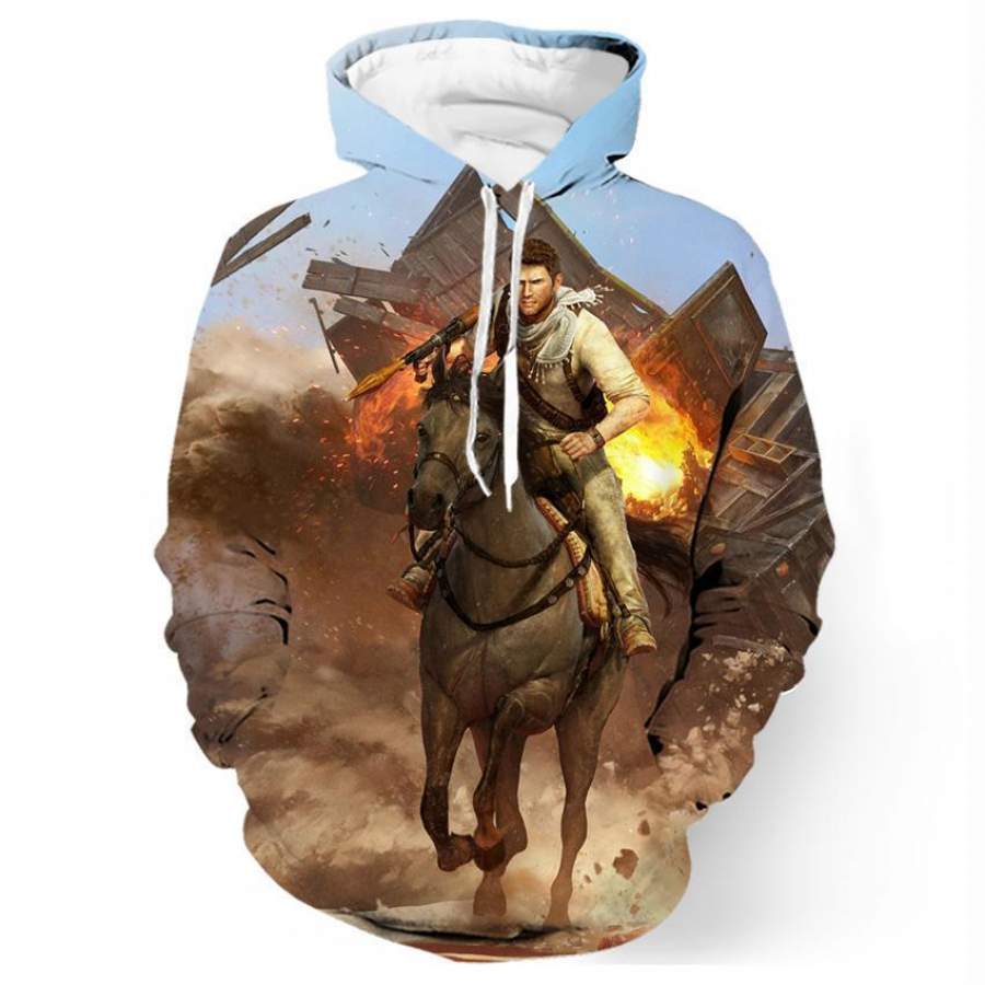 Uncharted 3 Nathan Drake Ride A Horse Shirts