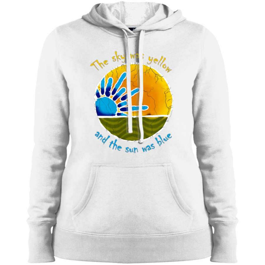 Sky Was Yellow Sun Was Blue – Scarlet Begonias Inspired Cotton (light) Ladies Pullover Hoodie