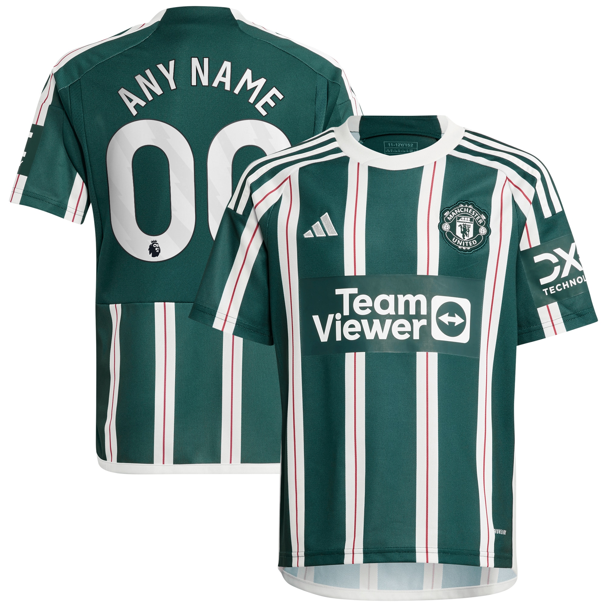 Manchester United Youth 2023/24 Away Replica Custom Jersey – Green