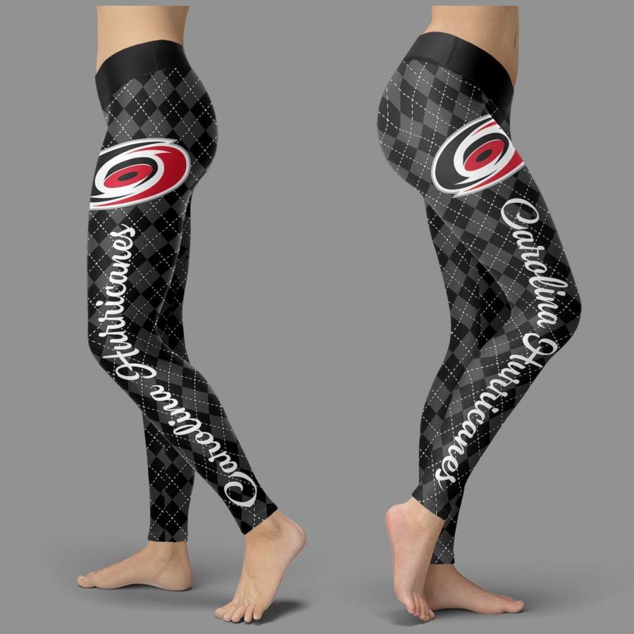 Cosy Seamless Border Wonderful Carolina Hurricanes Leggings