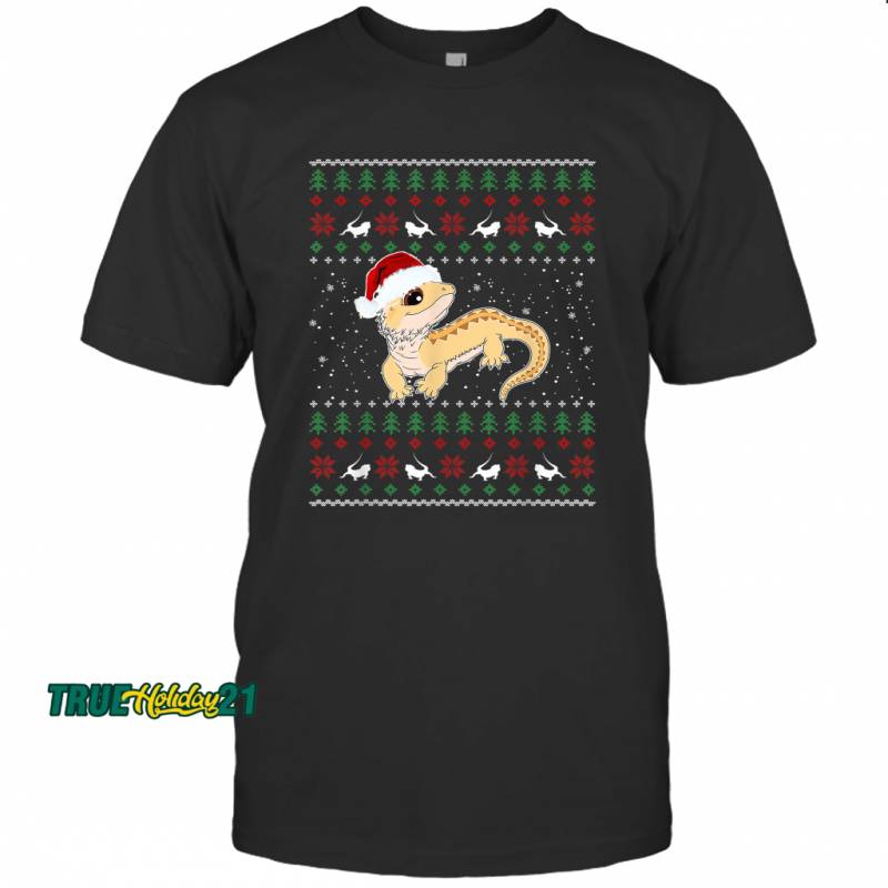 Bearded Dragon Ugly Christmas T-shirt