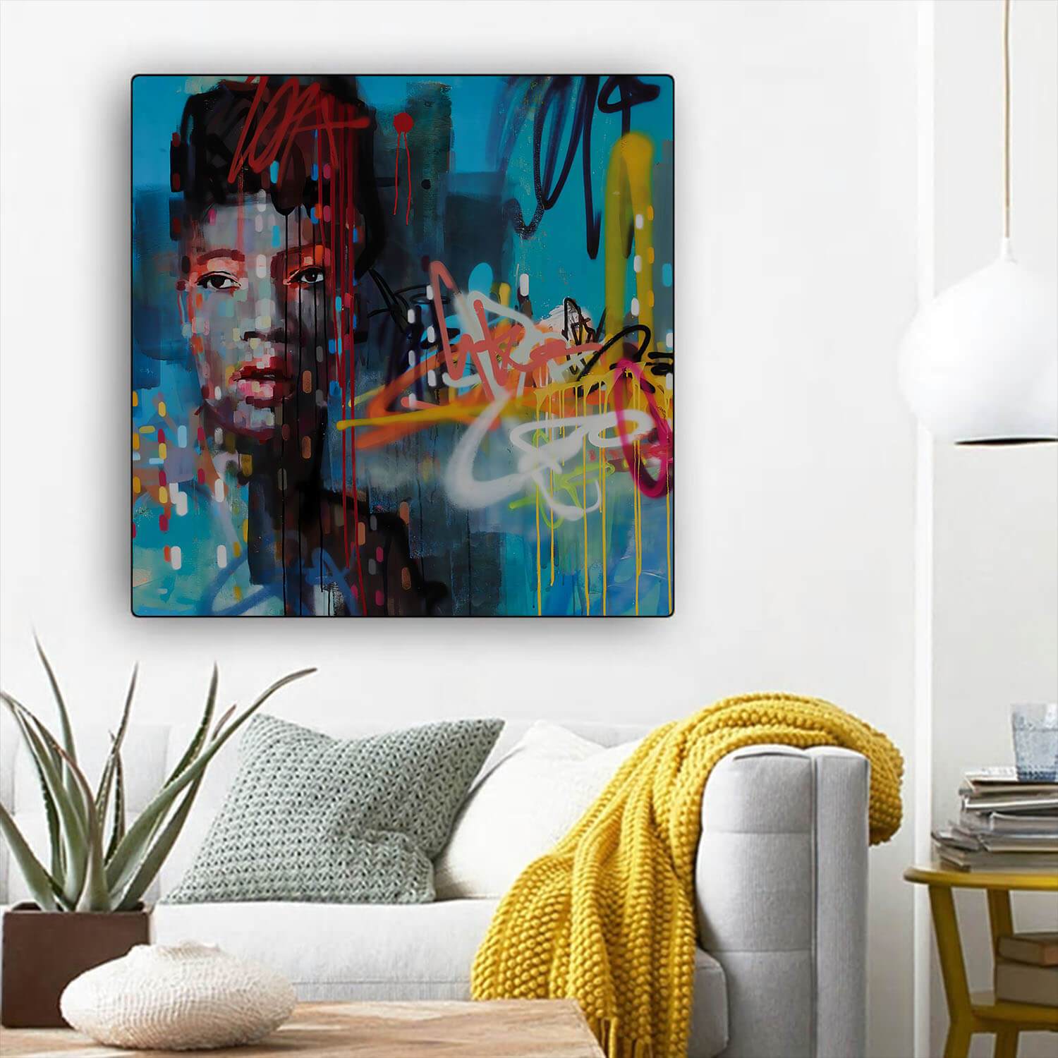 African American Canvas Art Beautiful Melanin Poppin Girl African American Women Art Afrocentric Home Decor BPS38568