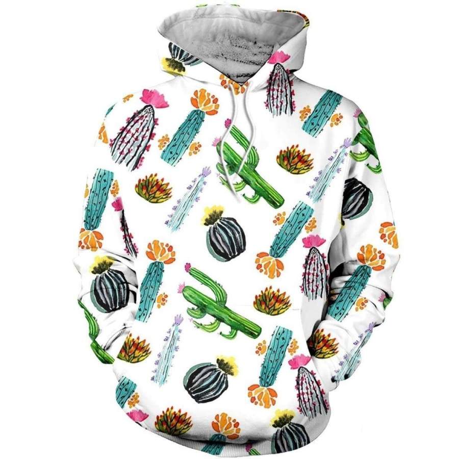 3D All Over Printed Cute Cactus flower Shirts