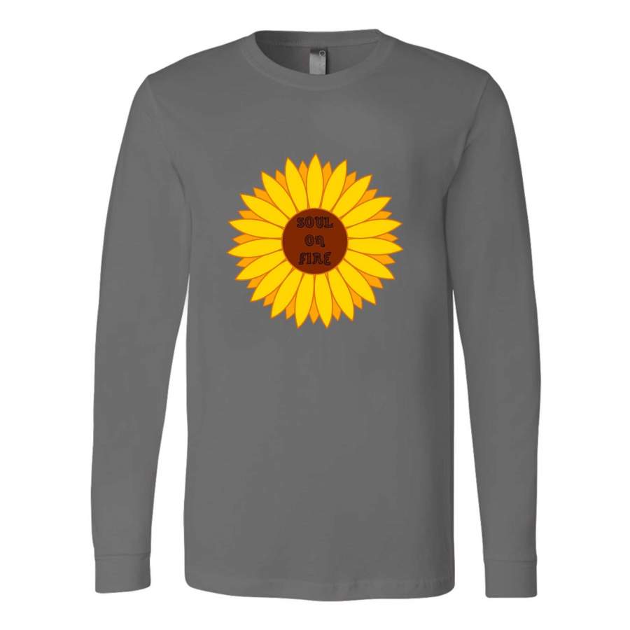 Soul On Fire Vintage Design Long Sleeve T-Shirt