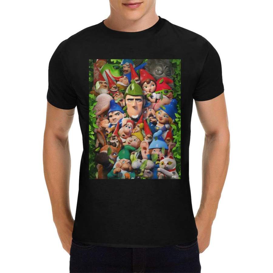 Sherlock Gnomes Black Heavy Cotton T-Shirt for Men