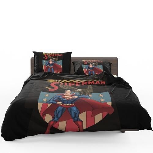 Superman Dc Comics Legion Of Super-Heroes 3D CustomizeBedding Set Duvet Cover Bedroom Set Size