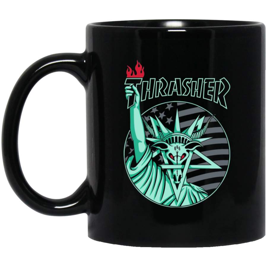 Thrasher Magazine Liberty Goat Black Mug