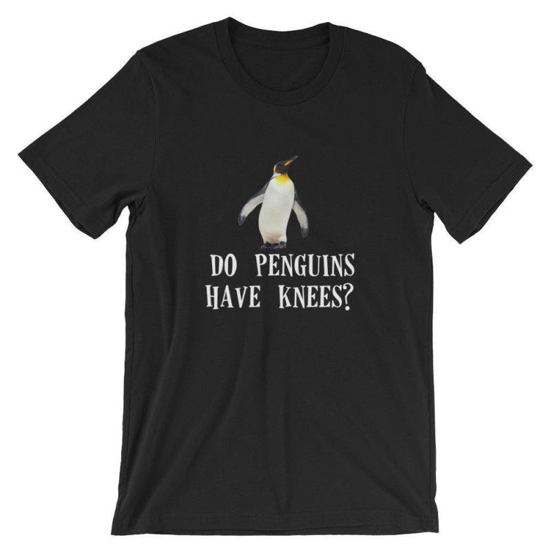 Crushtee Do Penguins Have Knees Shirt | Pun Penguin Animal Tees | Penguin Lovers Gifts T Shirt | Short Sleeve Unisex TShirt | Funny Penguin Graphic Long Sleeve Hoodie