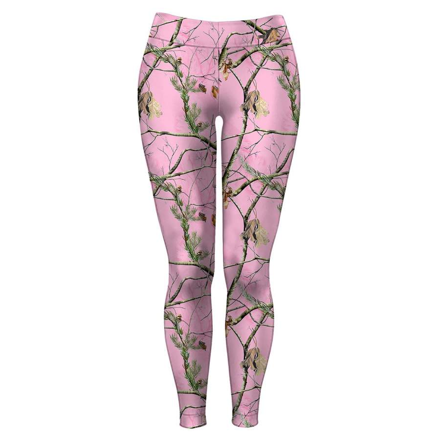 Pink realtree camo leggings womens camo pants – beautiful gift for camo girls and women – IPH2441