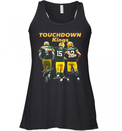 Touchdown Kings Green Bay Packers Favre Starr Rodgers Signature Racerback Tank