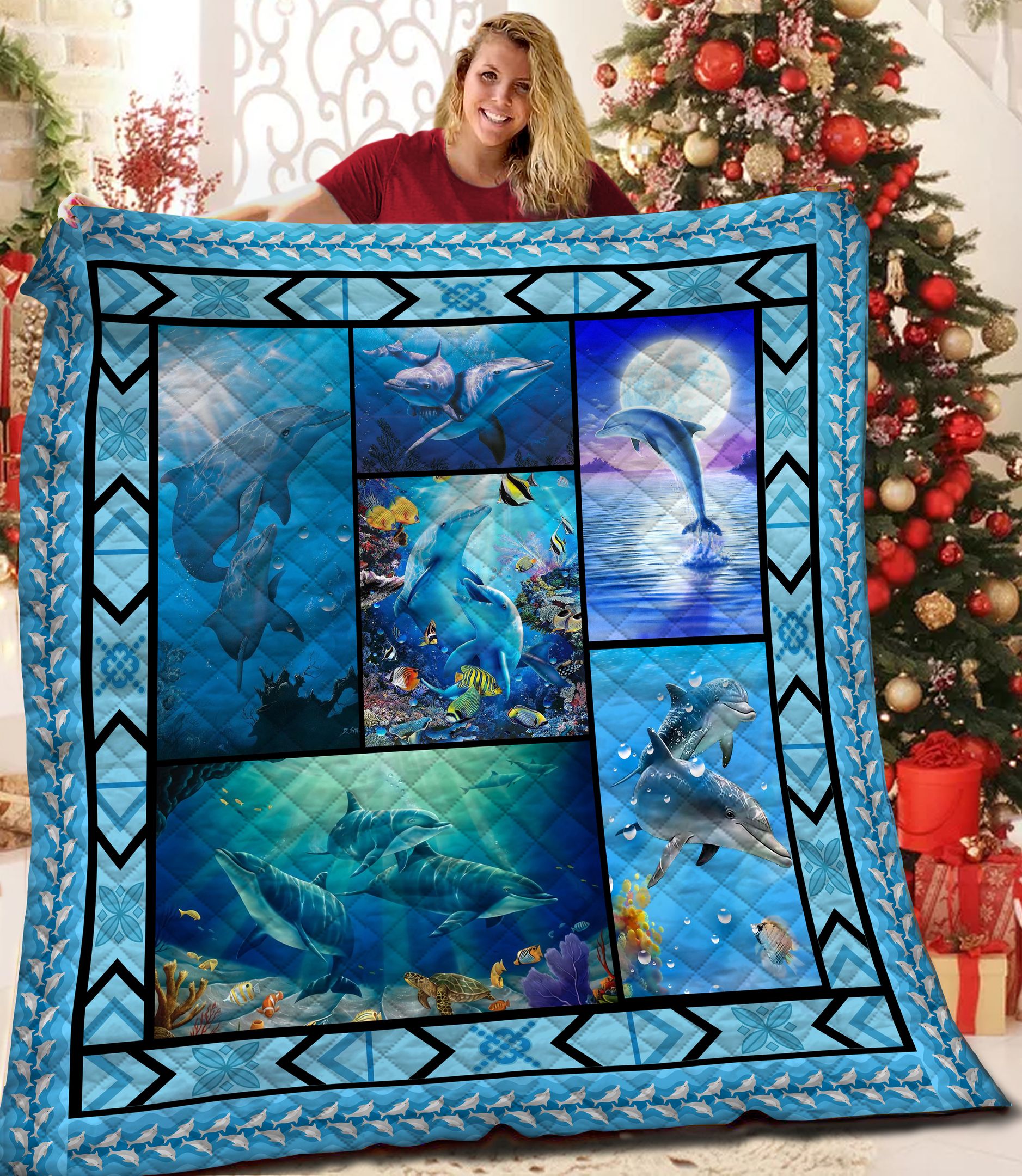 Dolphin Jfj Quilt Nwq