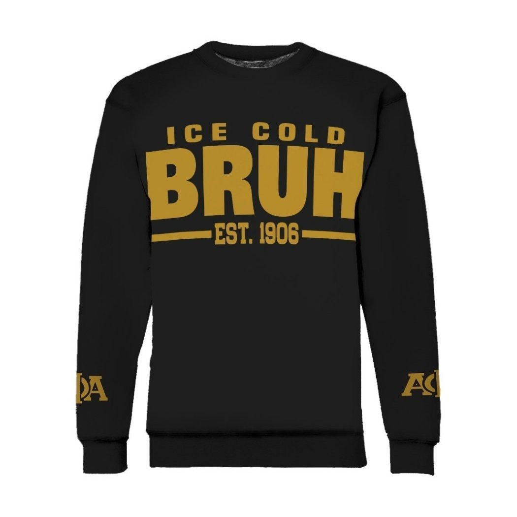 Fraternity Sweatshirt – Ice Cold Bruh Alpha Phi Alpha Sweatshirt