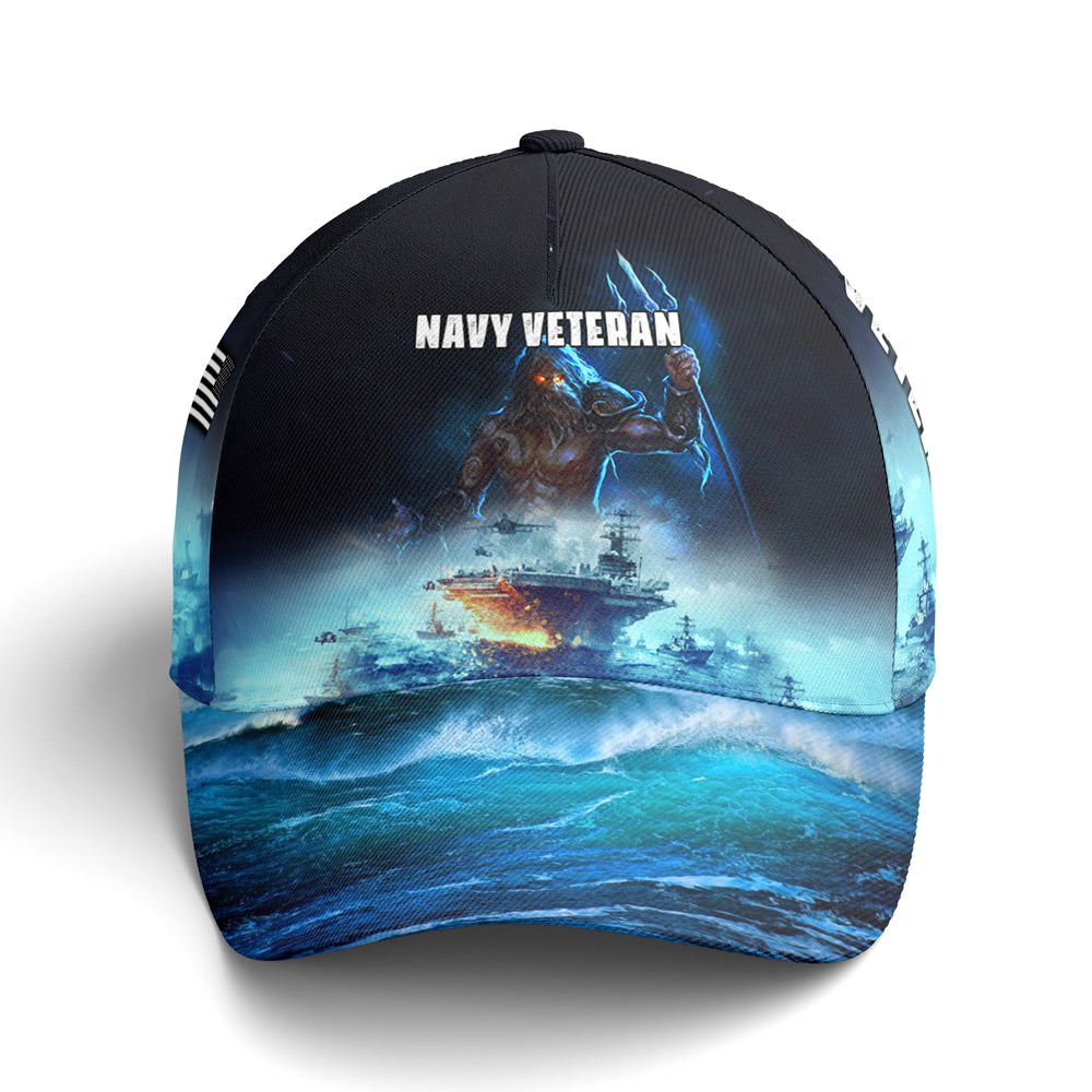 Poseidon Navy Veteran Baseball Cap Coolspod