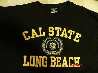 Cal State Long Beach Jansport 2 Black Gold Letters Shirt Nwot Shirt